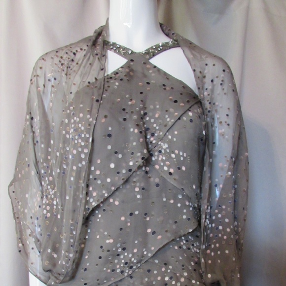 Silk Evening Gown in Chiffon Cameron Blake - Picture 1 of 7